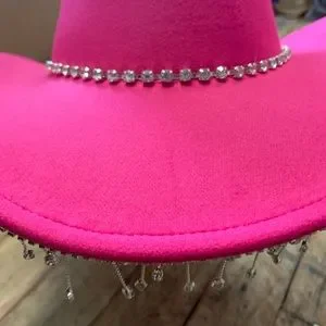 Barbie Extra bling hot pink rhinestone Cowboy hat Accessories | Barbie Extra Bling Hot Pink Rhinestone Cowboy  main image 3